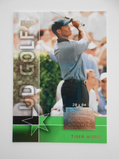 Golf Tiger Woods UD rare limited issued card 2003-04