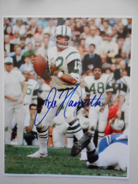 Joe Namath NFL legend signed 8x10 photo w/COA