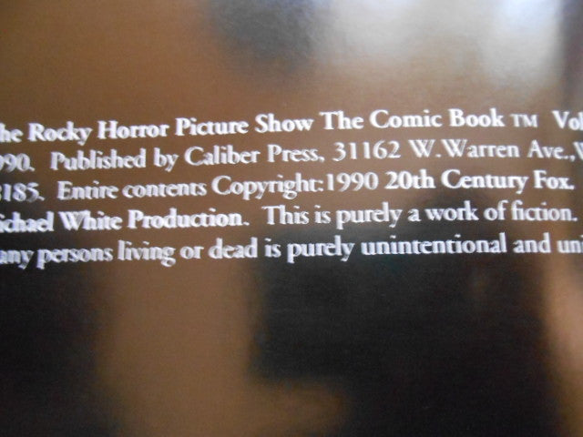 Rocky Horror Picture Show movie rare comic book 1990