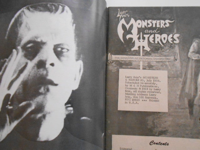 Monsters and Heroes rare Horror magazine 1969