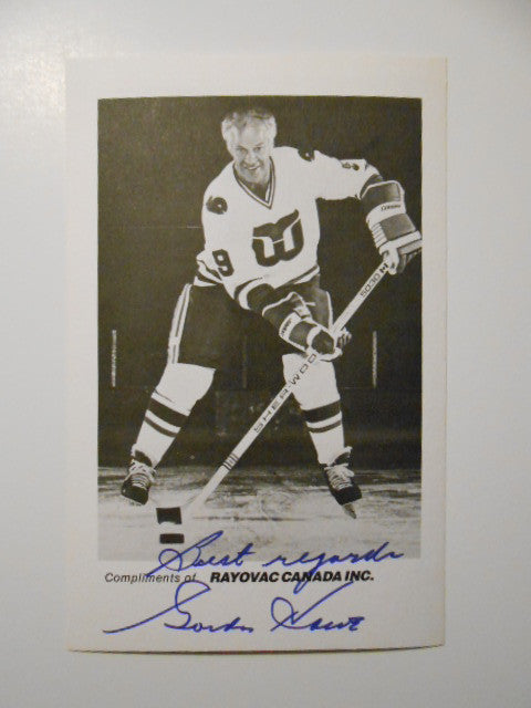 Gordie Howe WHA rare signed 5x7 photo w/COA