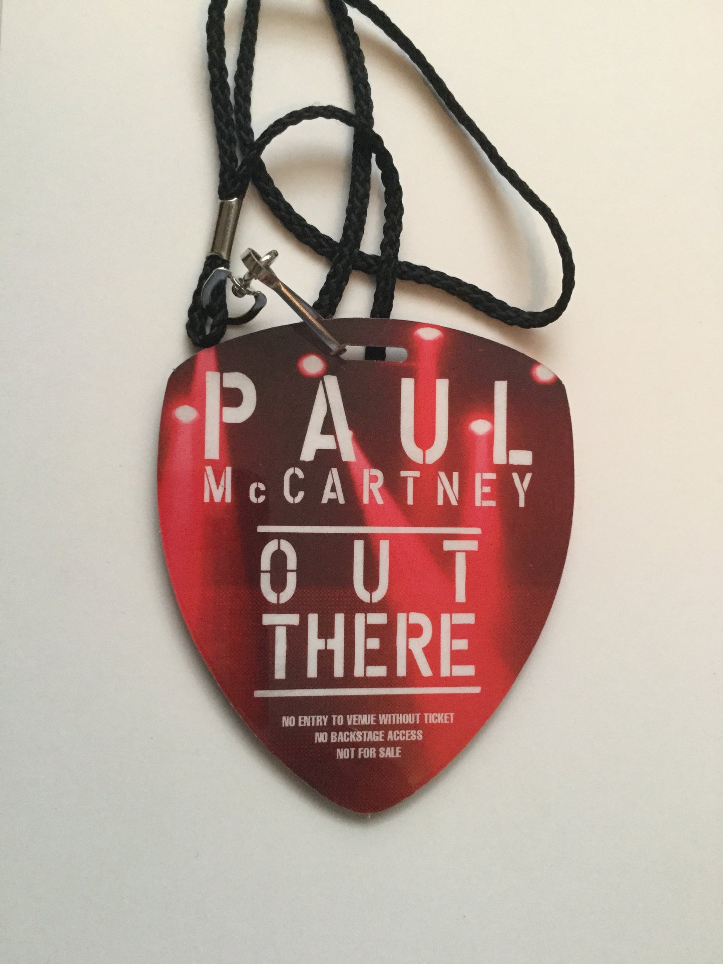 The Beatles Paul McCartney rare concert pass