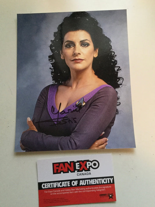 Star Trek Marina Sirtis signed 8x10 photo Fanexpo certified