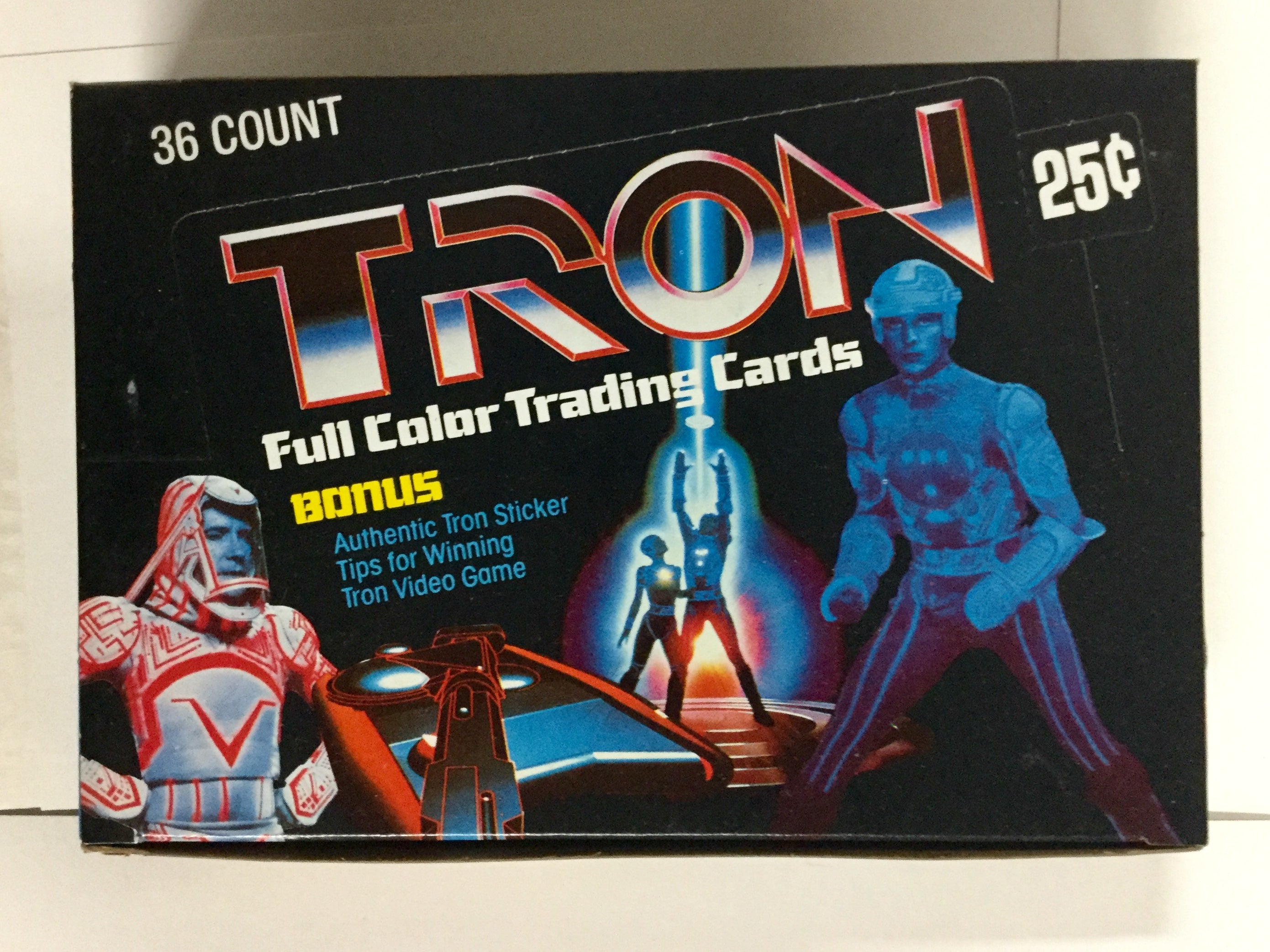 Tron original movie cards 36 packs rare full box 1981