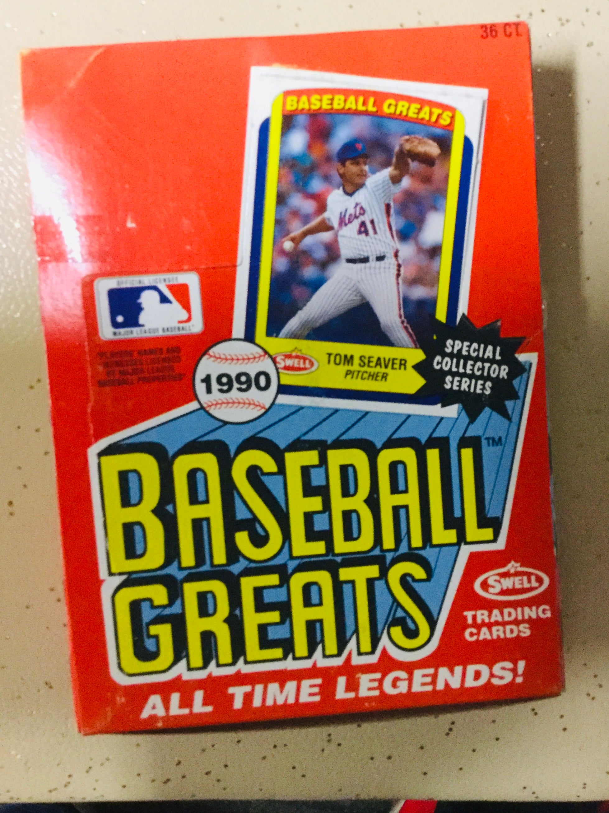 1990 Swell Baseball All Time great cards 36 packs box
