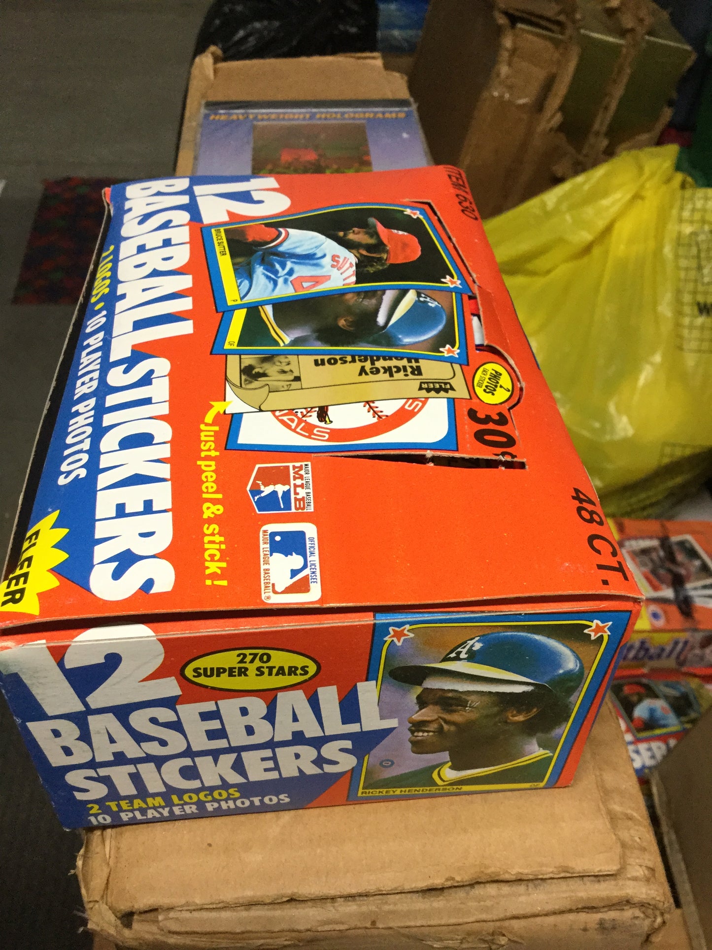 1983 Fleer baseball stickers 48 packs box