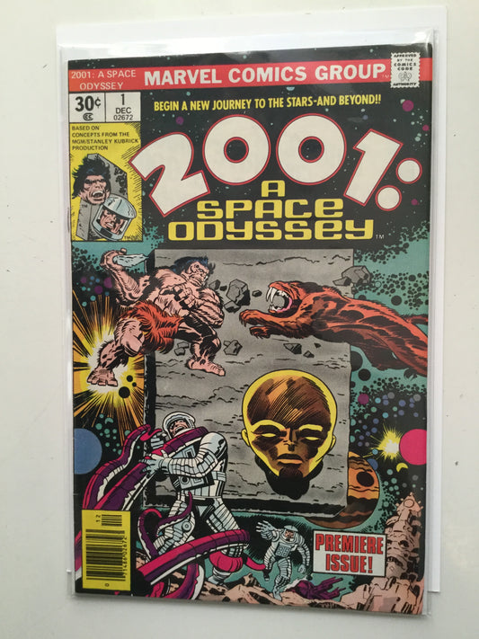 2001 A Space Odyssey movie #1 comic book 1970s