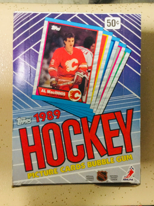 1989 Topps hockey cards 36 packs box