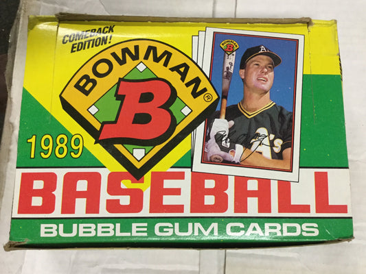 Bowman Baseball cards 36 packs box 1989