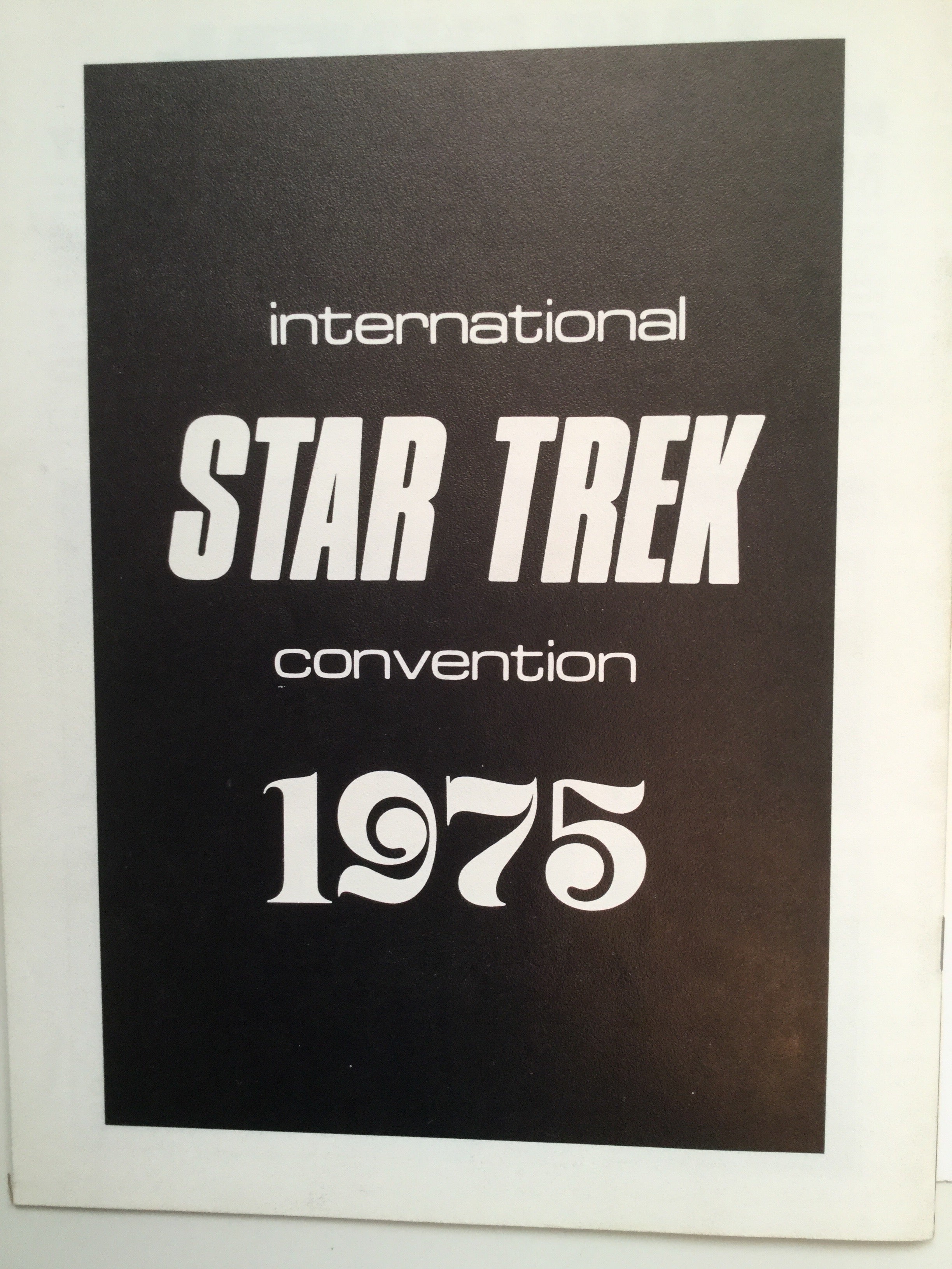Star Trek TV series early rare convention program 1975