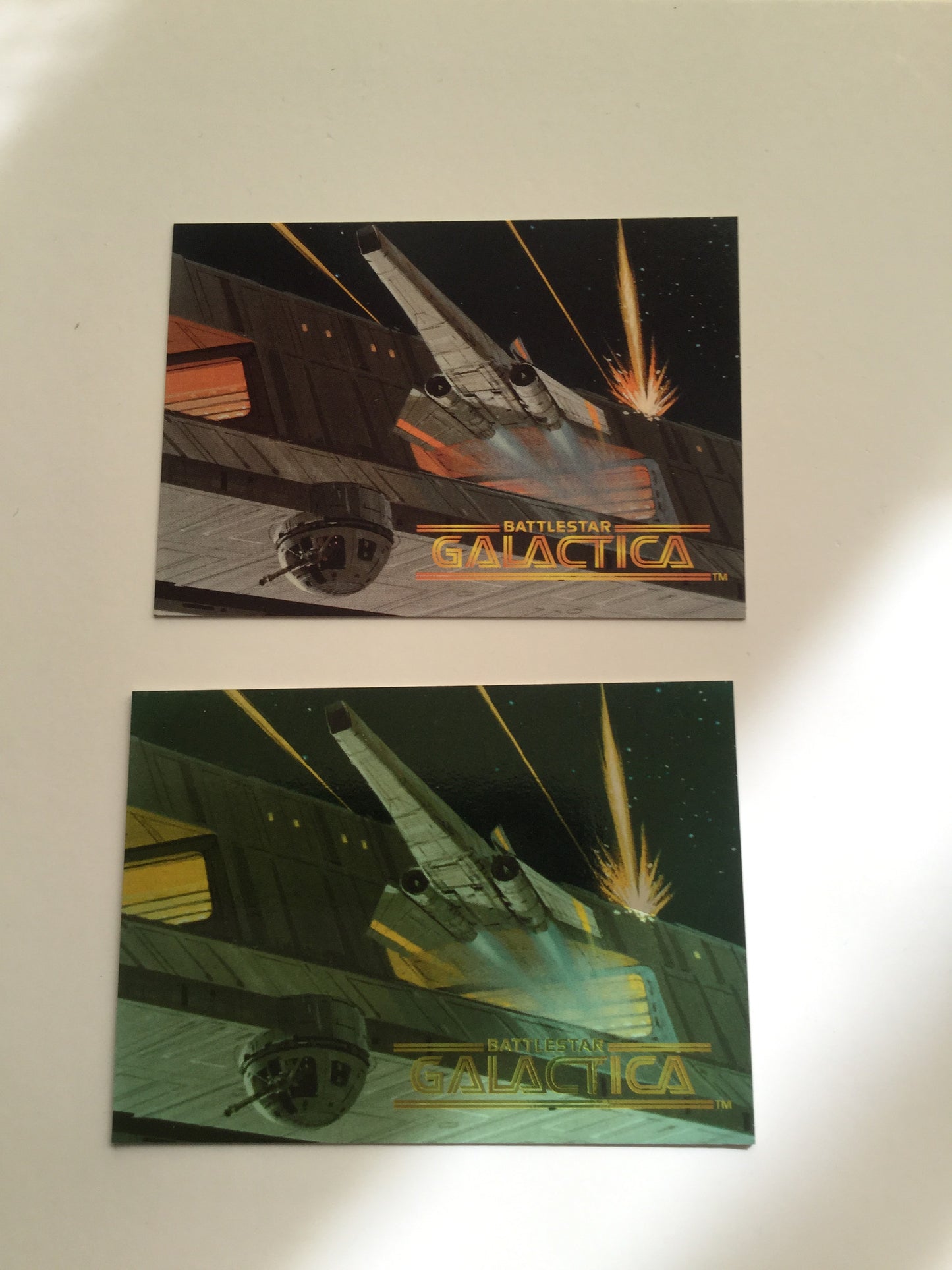 Battlestar Galactica two rare promo cards