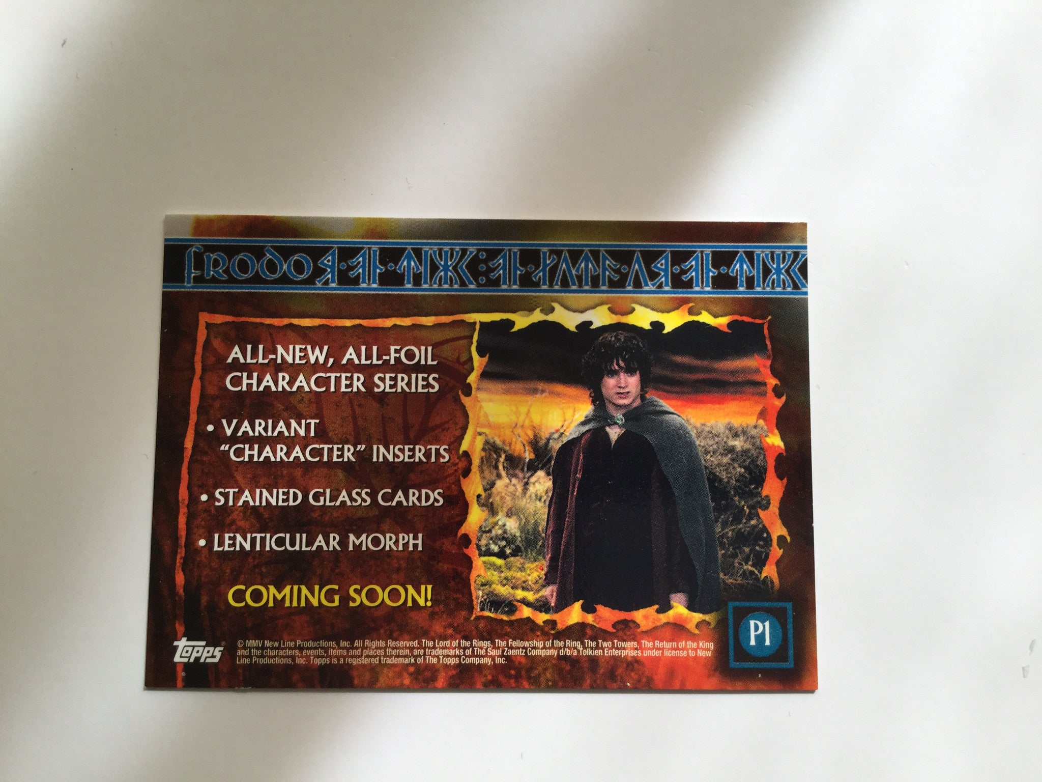Lord of the Rings rare foil promo card