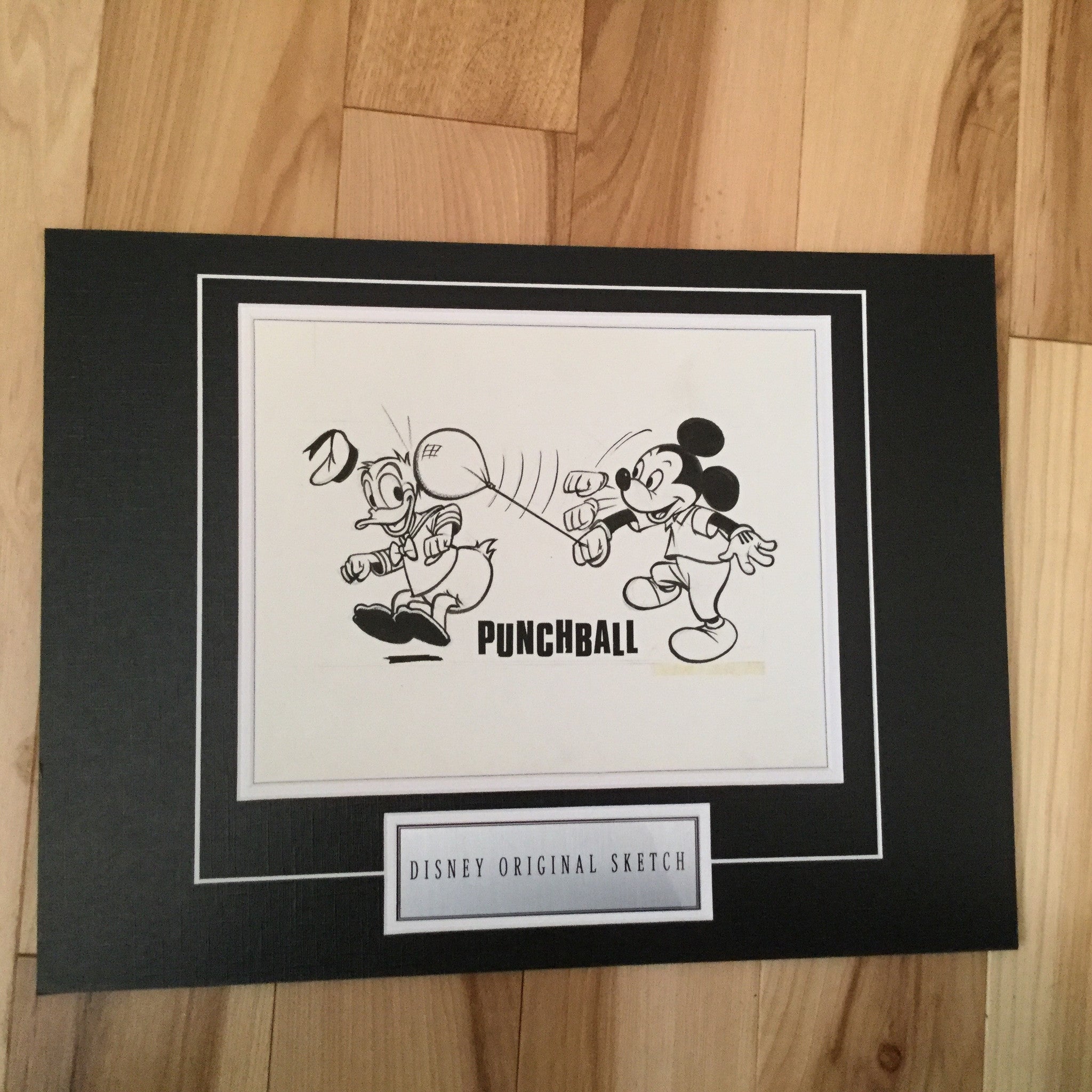 Disney Mickey/Donald rare original sketch 1980s