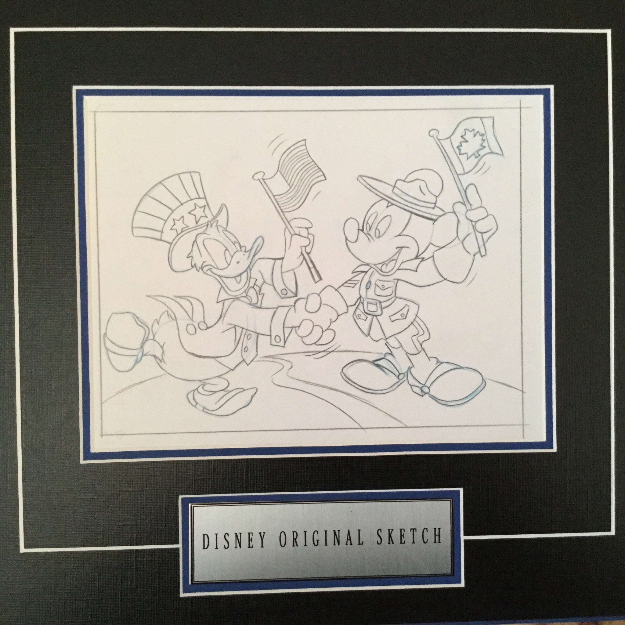Disney Mickey/ Donald USA and Canada original sketch 1980s