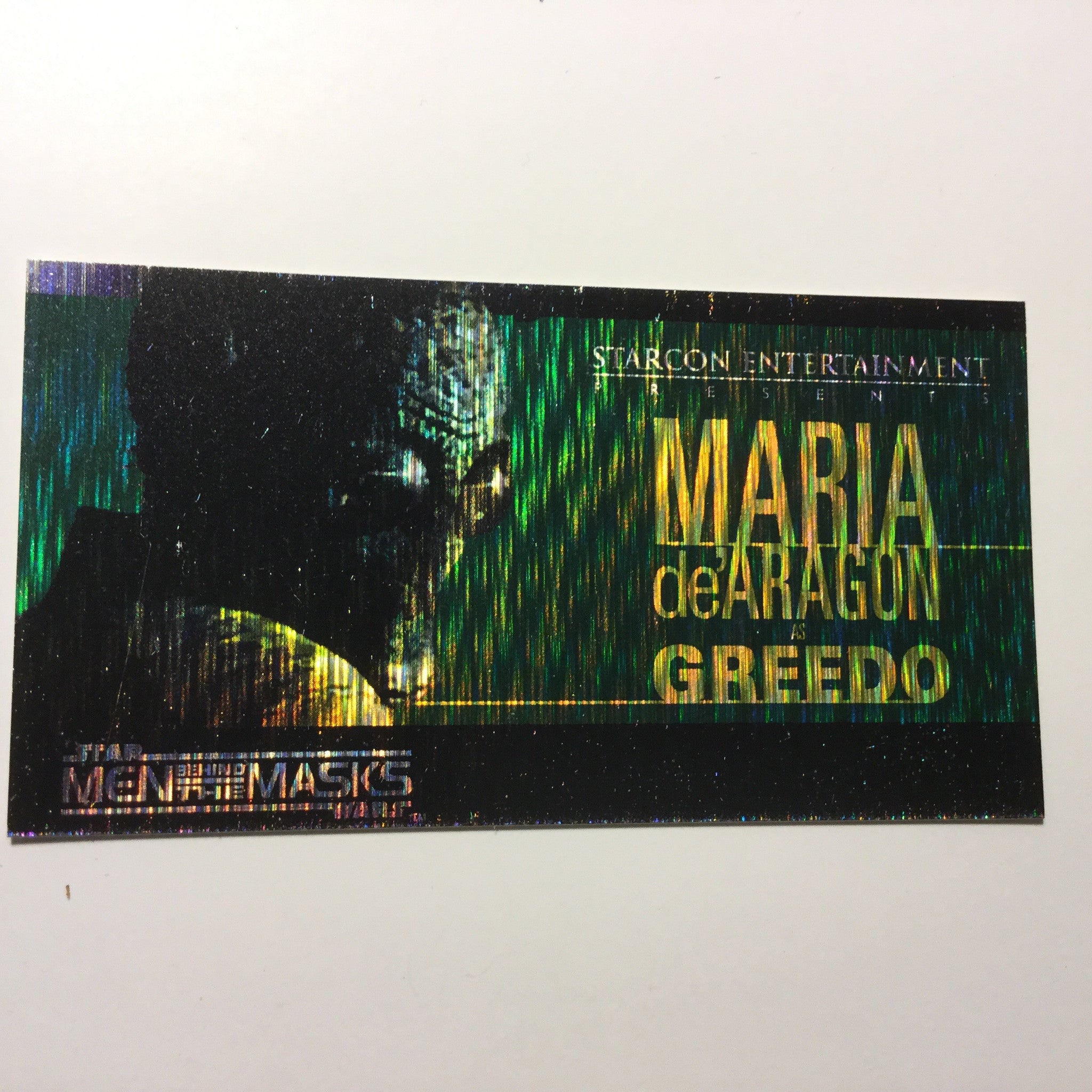 Star Wars Greedo spectra Etched foil test card 1997