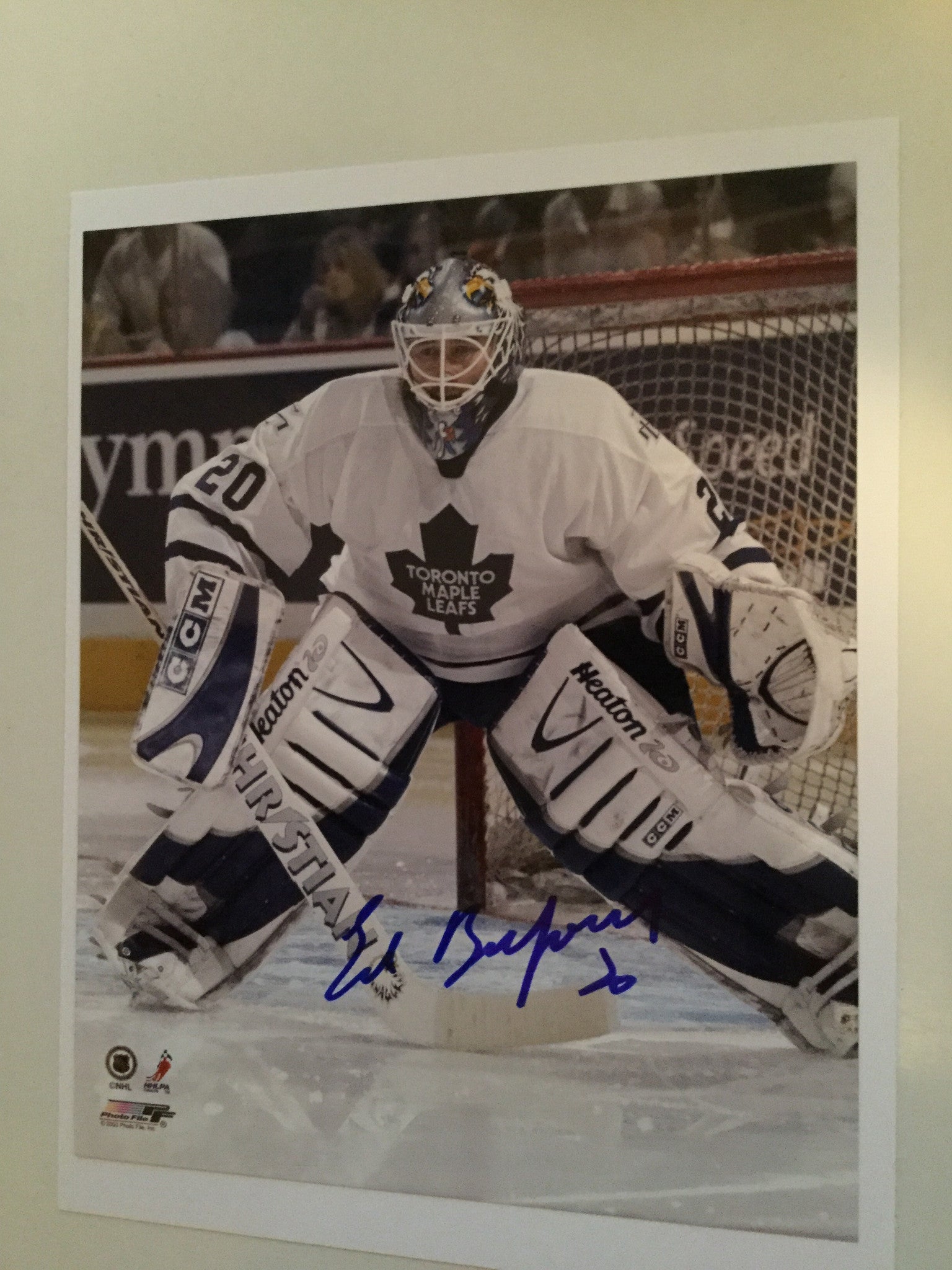 Toronto Maple Leafs signed Ed Belfour photo w/COA
