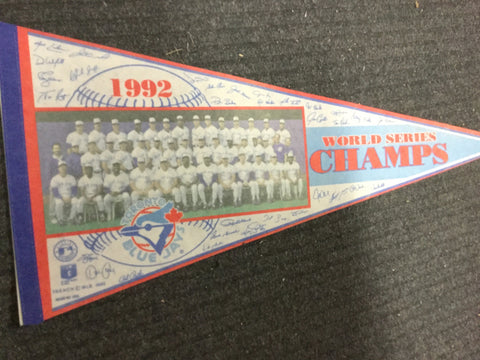 Blue Jays World champ team photo baseball pennant 1992