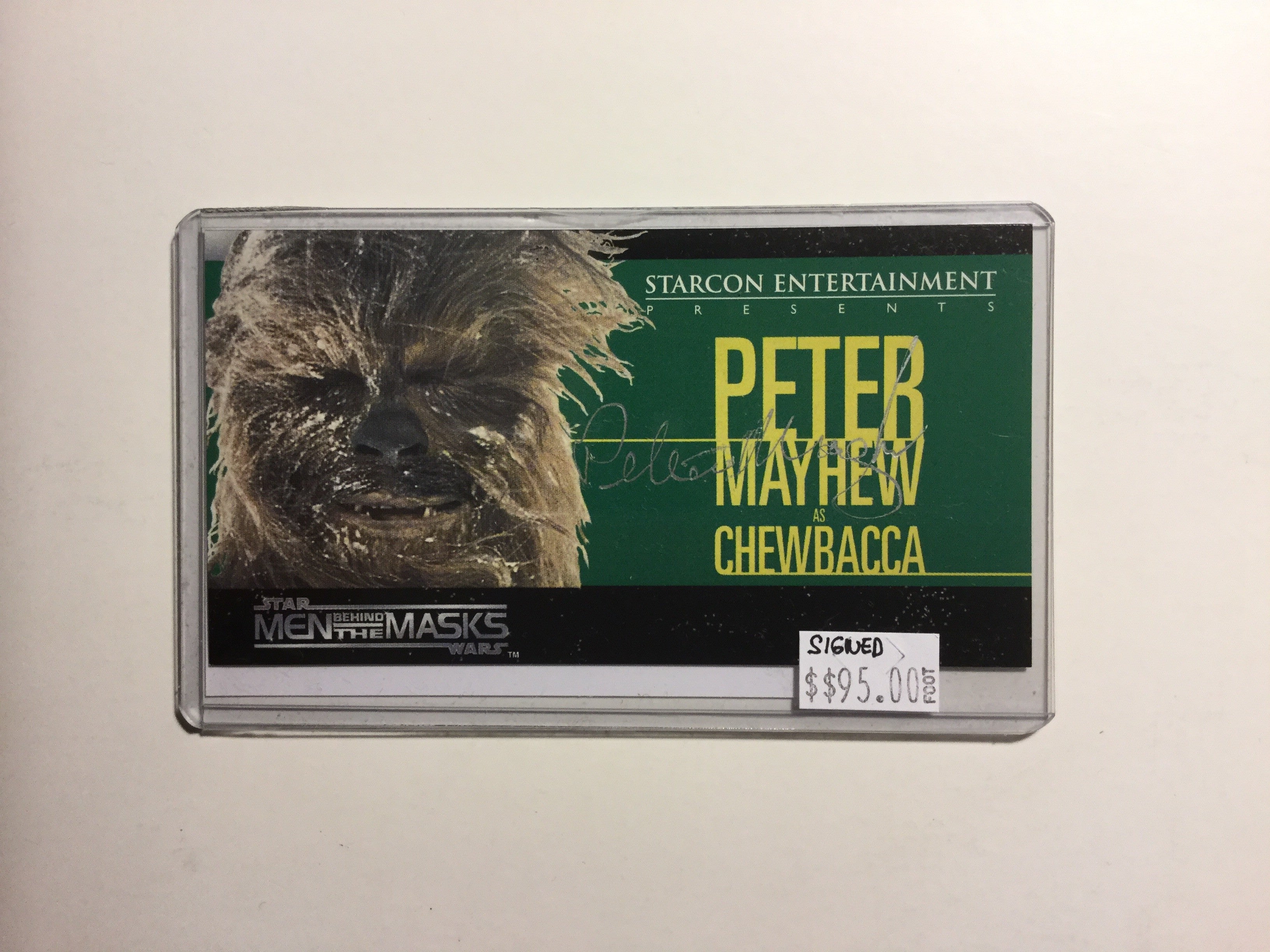 Star Wars Starcon rare foil test chewbacca card 1997