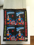 Superman first movie cards box 36 packs 1978