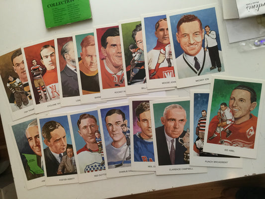 Hockey Hall of Fame series A rare postcard set 1980s