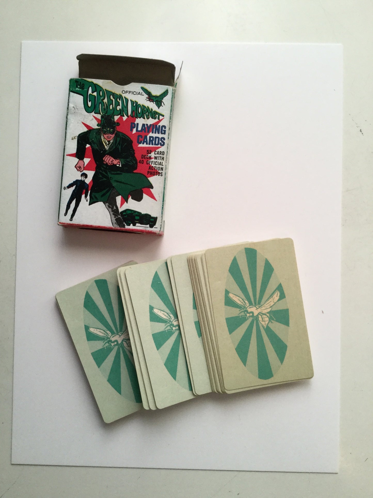 Green Hornet tv show rare cards deck 1966