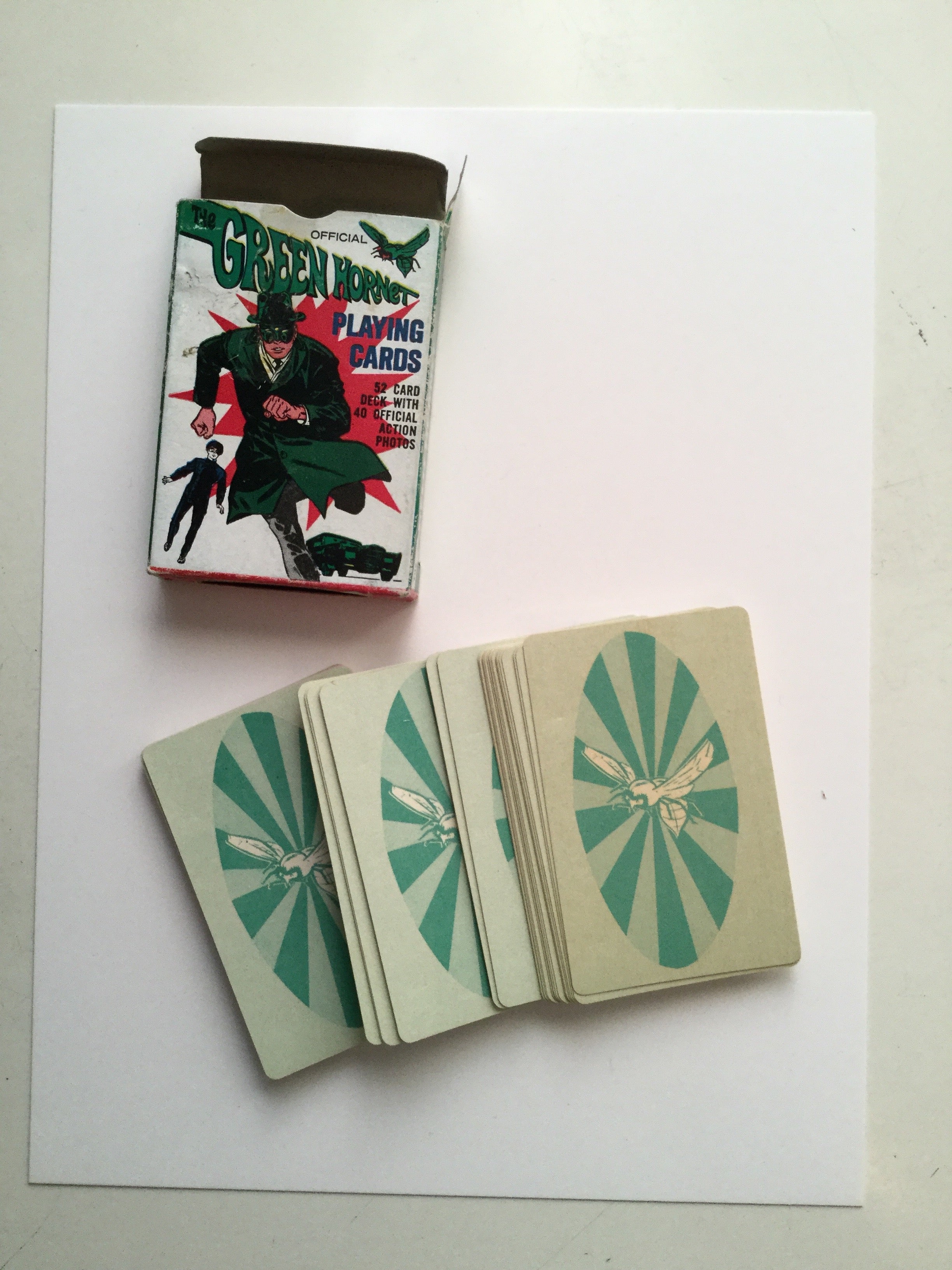 Green Hornet tv show rare cards deck 1966