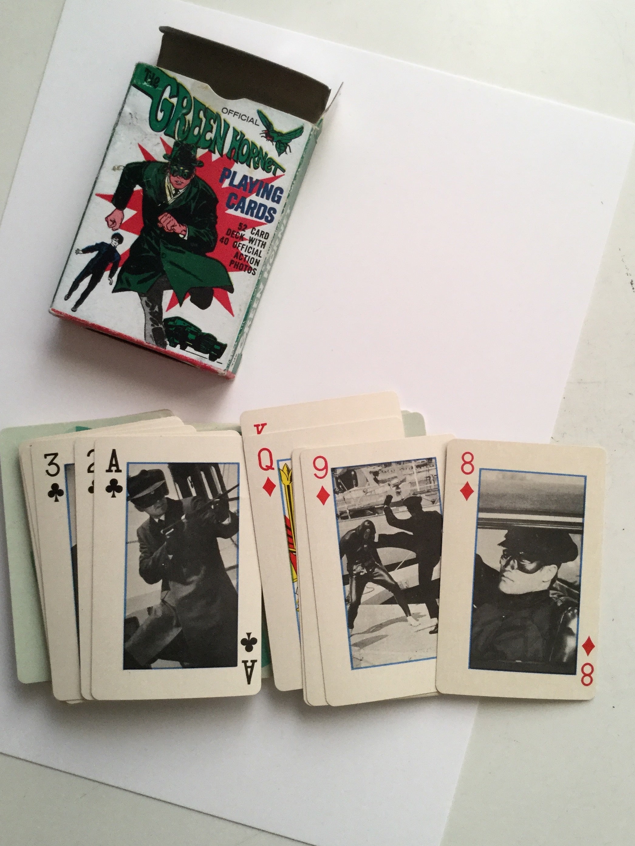 Green Hornet tv show rare cards deck 1966