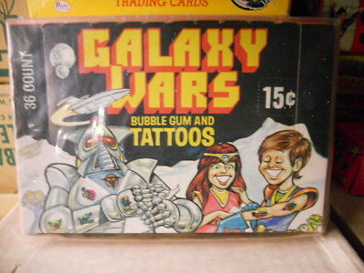 Galaxy Wars cards rare unopened box 1979