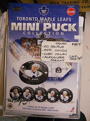 Toronto Maple Leafs multi signed autographed 10x12 ad sheet w/ COA