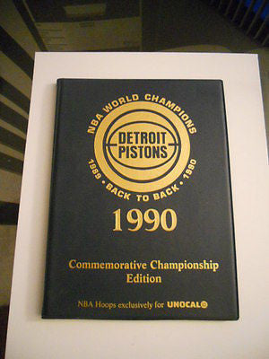 Detroit Pistons Champs Unocal limited card set w/ binder 1990