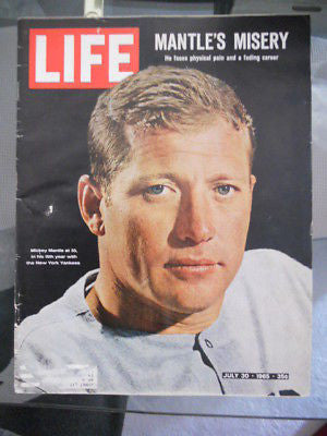 Mickey Mantle vintage Life magazine 1962