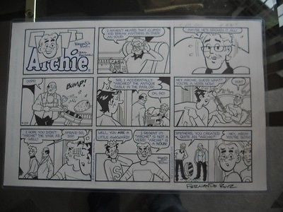 Archie Comics Archie Original 17x11 comic strip art