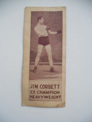 Jim Corbett tabacco boxing card early 1900s
