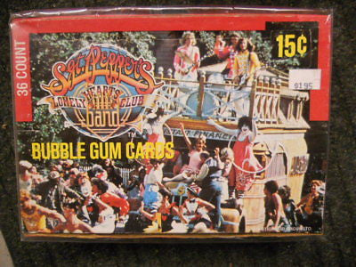 Sgt. Peppers Movie cards full unopened box 1970s