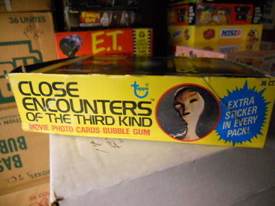 Close Encounters of the Third Kind movie cards full box 1978