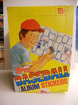 Baseball Topps stickers stars/ rookies 100 packs box 1981