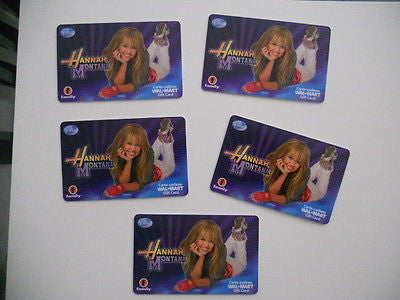 Miley Cyrus Hannah Montana 5 Walmart gift cards