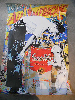 Mr. Brainwash (Banksy style) limited issued Graffiti poster "Campbells" 2011