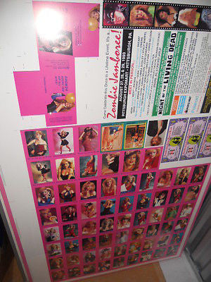 Scream Queens Rhonda Shear / models uncut card sheet set