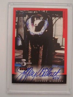 Babylon 5 TV show rare Jeffrey Willerth autograph insert card 1997