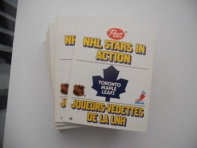Post NHL Hockey Stars In Action rare card set 1981-82