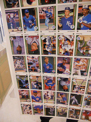 1989 Upper Deck rare baseball cards uncut sheet( stars and rookies)