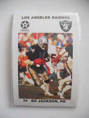 LA Raiders rare Texaco limited issued football team set 1980s