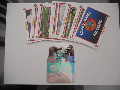 Looney Tunes UD preview card set w/ hologram card 1990