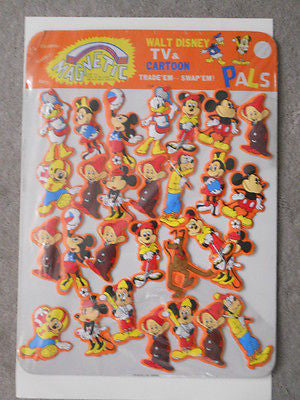 Disney rare magnets set lot on metal board. 1970s