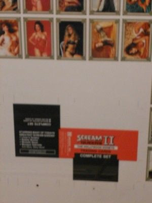 Scream Queens series 2 rare uncut card sheet 1990s