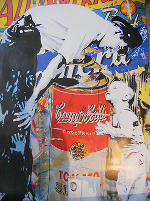 Mr. Brainwash (Banksy style) limited issued Graffiti poster "Campbells" 2011