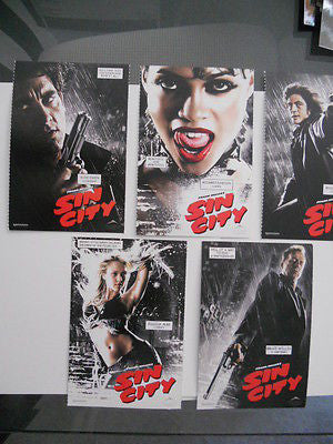 Sin City movie limited issued 5 cards 4x6 postcard set