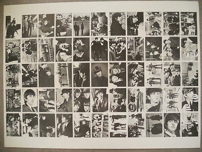 Beatles rare uncut card sheet set 1990s