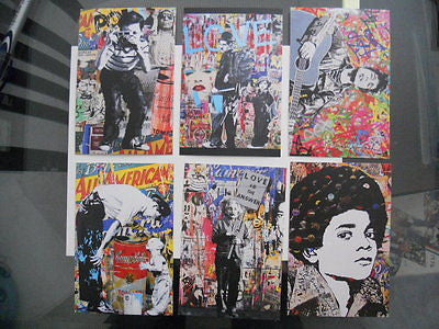 Mr. Brainwash Banksy style rare Graffiti limited 6 cards set from 2011